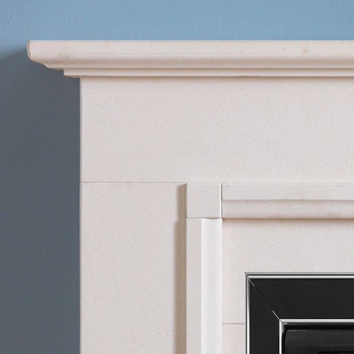 LYNWOOD 48" LIMESTONE FIREPLACE - Image 3